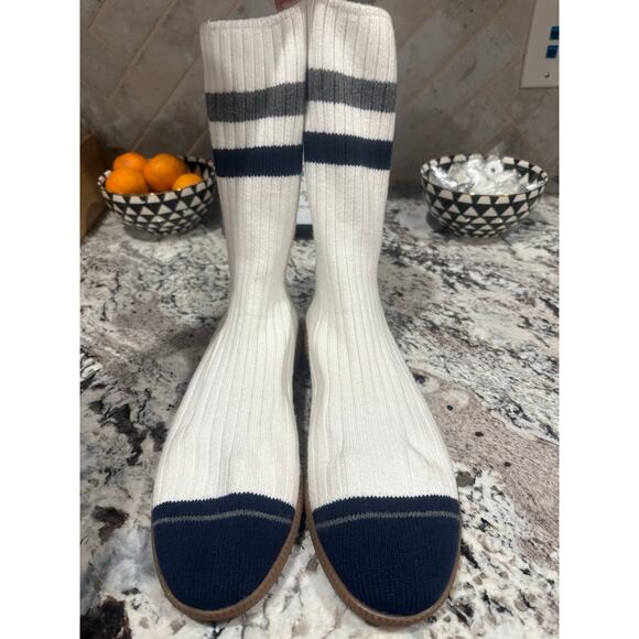 NEW Brave Pudding VARSITY STROLLS PE White Womens Sock Shoe Size 8 - Picture 4 of 8